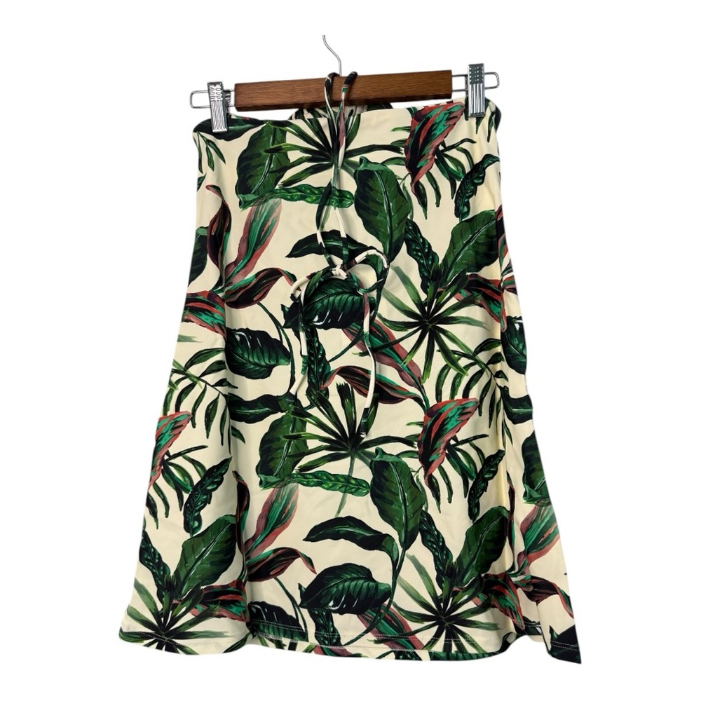 Andie Swim Waikiki Dress or Swim Cover Up Ivory Palm Tropical Print Small NWT - Picture 5 of 8